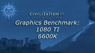 Civilization VI Gathering Storm Graphics Benchmark on GeForce GTX 1080 TI & 6600k
