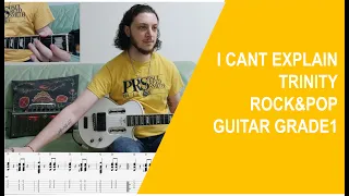 I cant explain | Trinity rock and pop Grade 1 guitar with tabs.