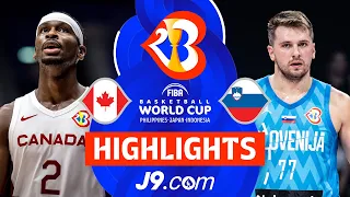 Canada Fly Over Slovenia, Reach Semi-Finals for the first time | J9 Highlights | #FIBAWC