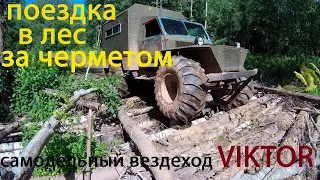 Вездеход на ободрышах Viktor. Поездка за черметом