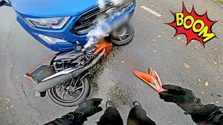 Crushed Bike | Crazy, Awesome & Epic Motorcycle Moments 2021