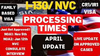 I-130 Processing Times | Spouse, Parent, Children & Siblings - NVC Processing Times 2023 | USA USCIS