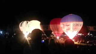 Bristol International Balloon Fiesta Night glow 2013