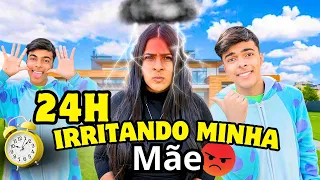 Irritando minha mãe 24 horas! - Estevão Filipe *me dei mal no final