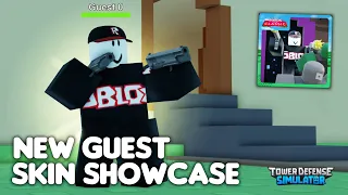 New Guest Scout Skin Showcase | Tower Defense Simulator (Roblox)