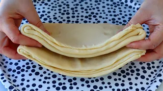 Don't wait for hours🤚 Making puff pastry is now child's play. Just with Flour, Water and Oil.💯