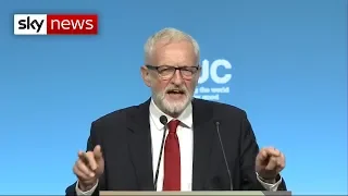 Corbyn attacks PM over 'reckless' no-deal Brexit