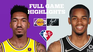 Los Angeles Lakers vs San Antonio Spurs Full Game Highlights | March 7 | 2022 | NBA Season