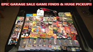 EPIC GARAGE SALE GAME FINDS & HUGE PICKUP! | Scottsquatch