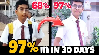 How I got 97% in class 10th (Average student)🔥 | ZERO to TOPPER in 30 Days | Kushal Sarkar
