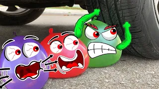 Experiment Car Vs Water Balloons | Crushing Crunchy & Soft Things By Car | Funny Video | Tik Tok
