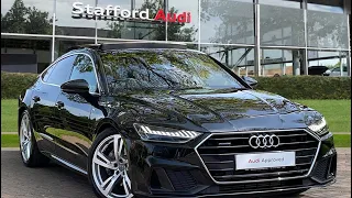 Approved Used Audi A7 Sportback S line 45 TFSI quattro 245 PS S tronic at Stafford Audi.