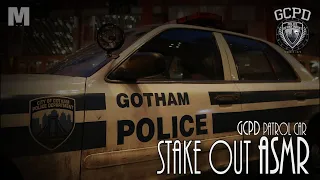 GCPD STAKE OUT ASMR - Studying | Relaxing | w/Rain on car roof at night