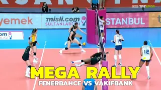 Fenerbahçe opet vs. Vakifbank | Top 10 Mega Rally | Turkish volleyball League (Play off -1)
