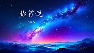 吴大文 - 你曾说 【你曾說我們別錯過 別讓心痛成為折磨】 English Pinyin 动态歌词