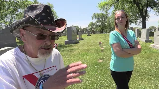 THEY DUG UP MOTHER PHILOMENA’S THIGH BONE. The IZZO FAMILY, at Mount Carmel Cemetery in Hillside.