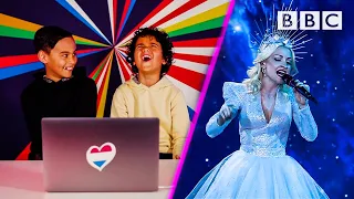 Kids react to Eurovision 😂 - BBC