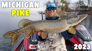 Michigan Spring PIKE Fishing 2023 | How to Catch Northern Pike