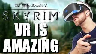 SKYRIM VR Is AMAZING | PSVR Review