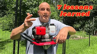 Harbor Freight Earth Auger - FULL Review and Used in TOUGH Terrain