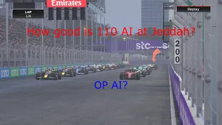 How fast is 110 AI on F1 22 at Jeddah