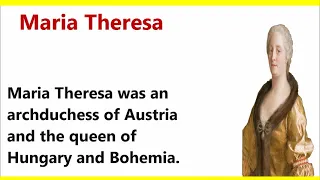 Maria Theresa – Learn English through Story ⭐ Level 3 – Graded Reader | Learning English Story