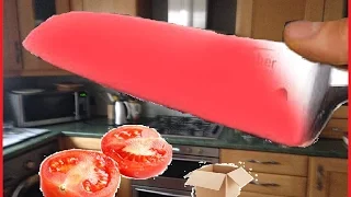 1000 degree knife experiment vs cardboard box PARODY