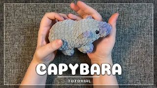 How to crochet a CUTE CAPYBARA using plush yarn in just an hour | Simple tutorial for beginners
