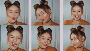 how to do space buns for beginners