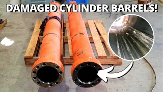 Repair DAMAGED Hydraulic Cylinder Barrels | Hitachi Zaxis 670 Excavator Part 2