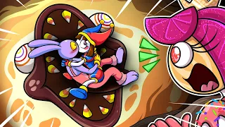 Pomni, Jax are being Eaten by the Fudge Monster! + Candy Princess | AMAZING DIGITAL CIRCUS ANIMATION