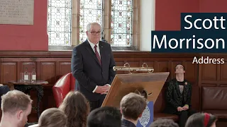 Scott Morrison addresses Oxford University