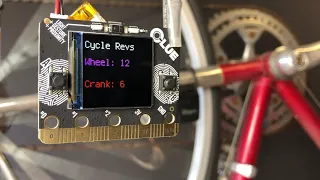 CLUE Cycling Speed & Cadence display BLE in CircuitPython @adafruit @johnedgarpark #adafruit