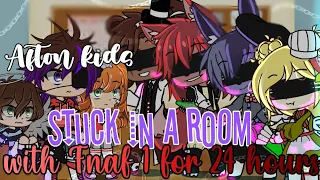 Afton kids and FNAF 1 stuck in a room for 24 hours | fnaf | part 1 | gacha club | Picka_Clara