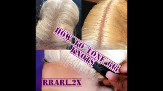 How to tone 613 Knots | Bleaching 613 knots | Making 613 knots look natural