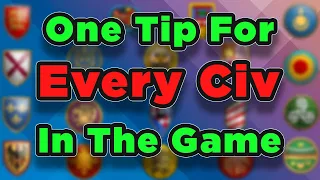 One Tip For Every Civilization In Age Of Empires 2