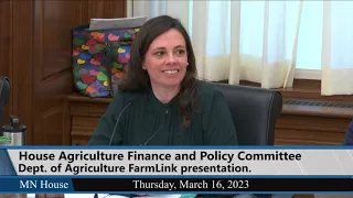 House Agriculture Finance and Policy Committee 3/16/23 - Part 1