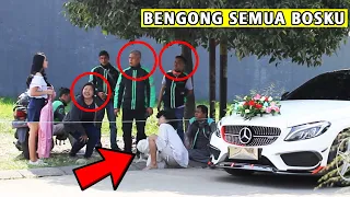 GEMBEL KELAPARAN DIJEMPUT CALON ISTRINYA PAKE MOBIL PENGANTIN MERCY !! Semua Kaget bro.......