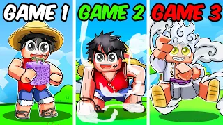 I Became LUFFY In EVERY One Piece Roblox Game!