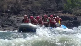 Grade 5 White Water Rafting Victoria Falls Zimbabwe on the Zambezi River Oasis Overland