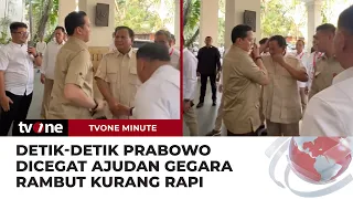 Aksi Sigap Ajudan Prabowo saat Tahu Rambut Atasannya Kurang Rapi | tvOne Minute