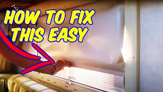 *HOW TO*  Fix A Sticky Caravan Blind When Left Down In Storage