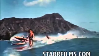 Duke Kahanamoku Surfing 1939 COLOR Stand Up Paddleboard SUP