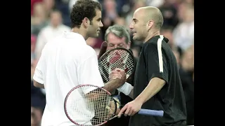 [50fps] Sampras v. Agassi - US Open 2001 QF Highlights