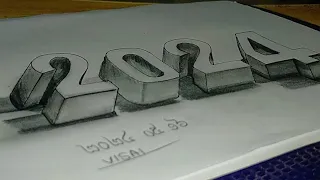 How to draw 3D|Calligraphy 3D|Handwriting