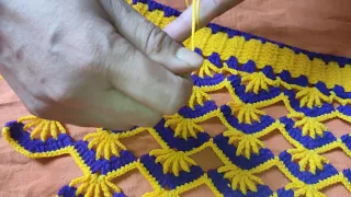 beautiful and easy toran design #Hindi tutorial #jhalar ki design #crochet toran #woolen doorhanging