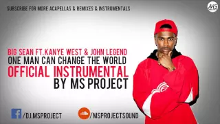 Big Sean  -One Man Can Change The World Official Instrumental Ft  Kanye West & John Legend + DL