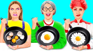 Défi De Cuisine Moi vs Grand-Mère | Hacks et Gadgets Secrets Faciles par RaPaPa Challenge