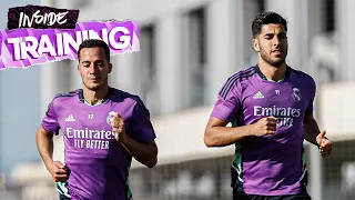 Focus and physicality in Real Madrid's training session