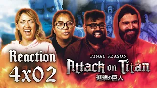 Attack on Titan DUB - 4x2 Midnight Train - Group Reaction